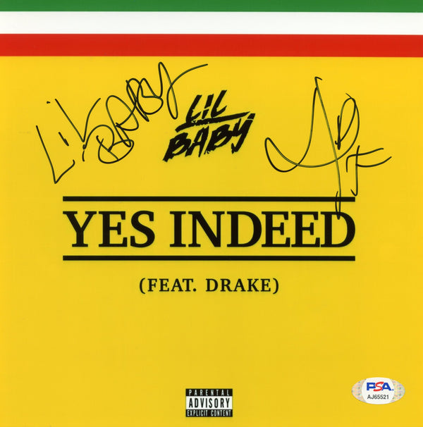 Lil Baby Signed Autographed 8x8 Photo “Yes Indeed” PSA/DNA Authenticated