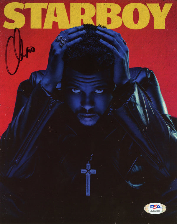 The Weeknd Signed Autographed 8x10 Photo PSA/DNA Authenticated