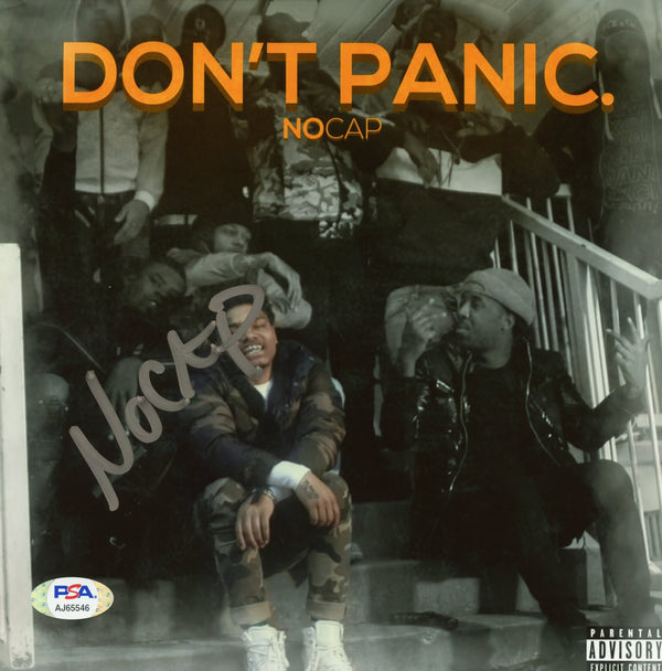 NoCap Signed Autographed 8x8 Photo "Dont Panic" PSA/DNA Authenticated