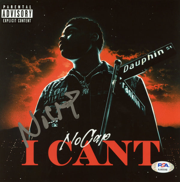 NoCap Signed Autographed 8x8 Photo "I Cant" PSA/DNA Authenticated