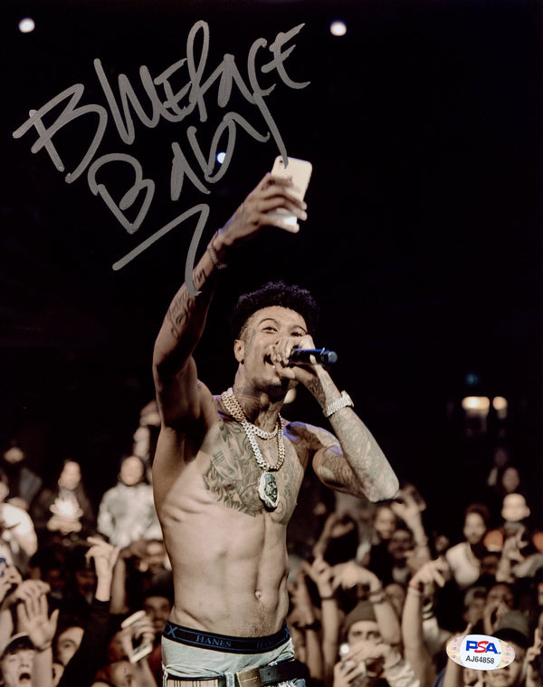 Blueface Signed Autographed 8x10 Photo PSA/DNA Authenticated