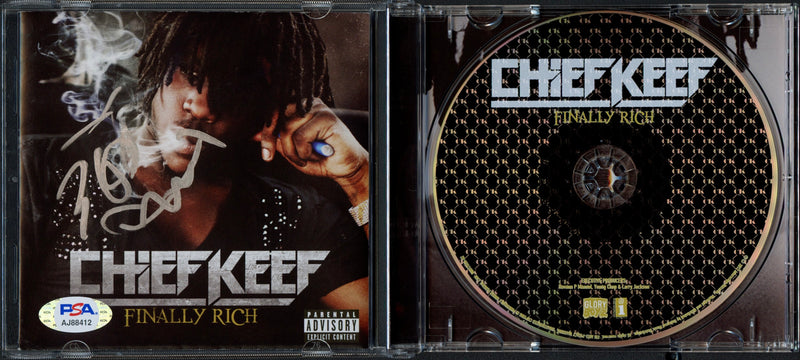 Chief Keef Signed Autographed CD “Finally Rich” PSA/DNA Authenticated