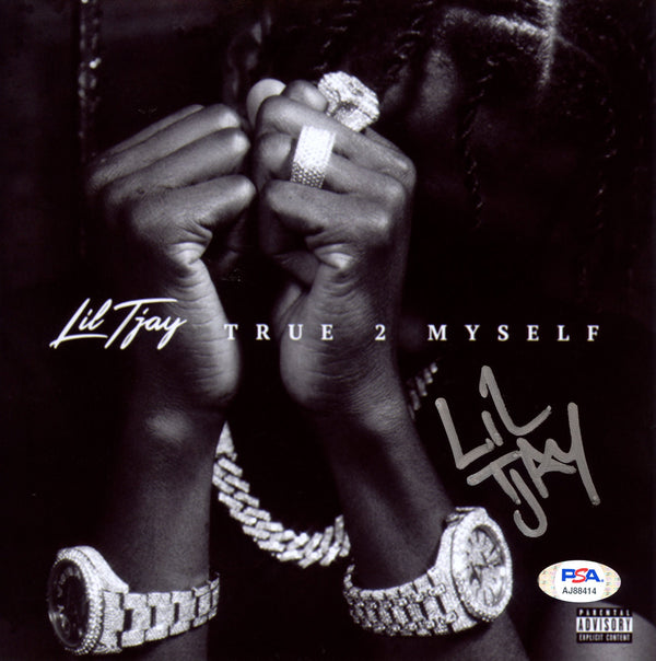 Lil Tjay Signed Autographed 8x8 Photo "True 2 Myself" PSA/DNA Authenticated