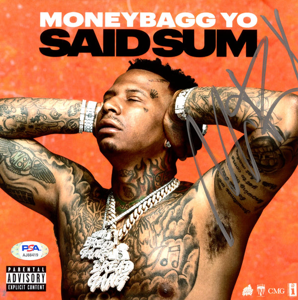 Moneybagg Yo Autographed 8x8 Photo “Said Sum” PSA/DNA Authenticated