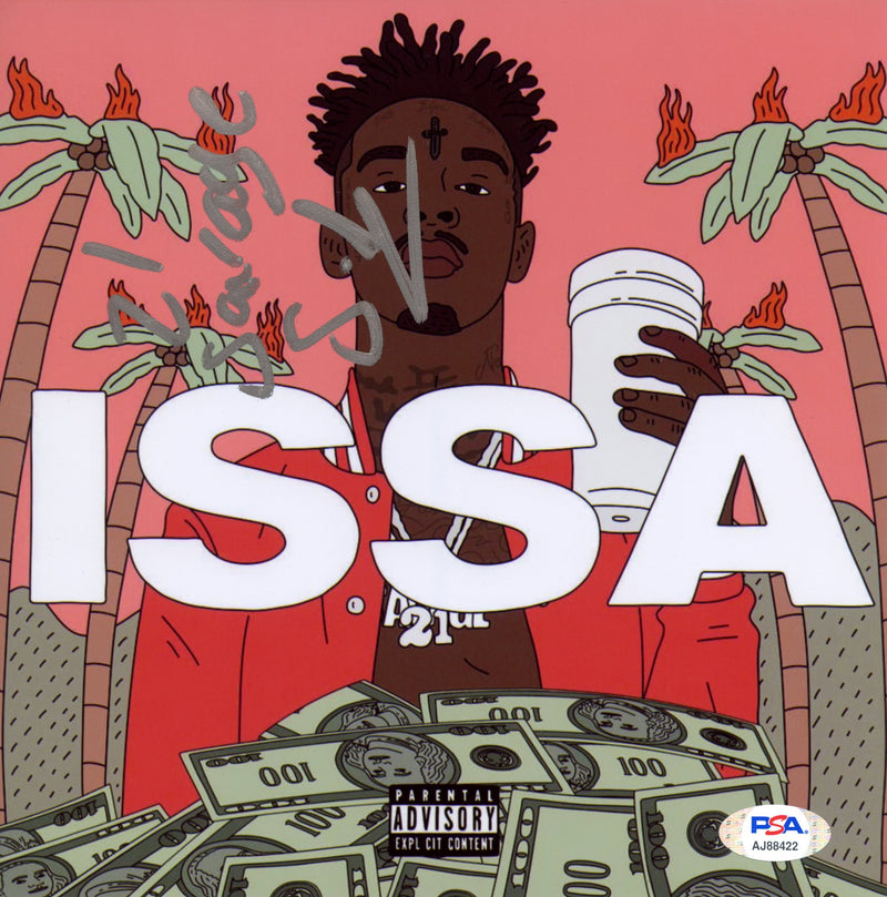 21 Savage Signed Autographed 8x8 Photo "Issa Album" PSA/DNA Authenticated