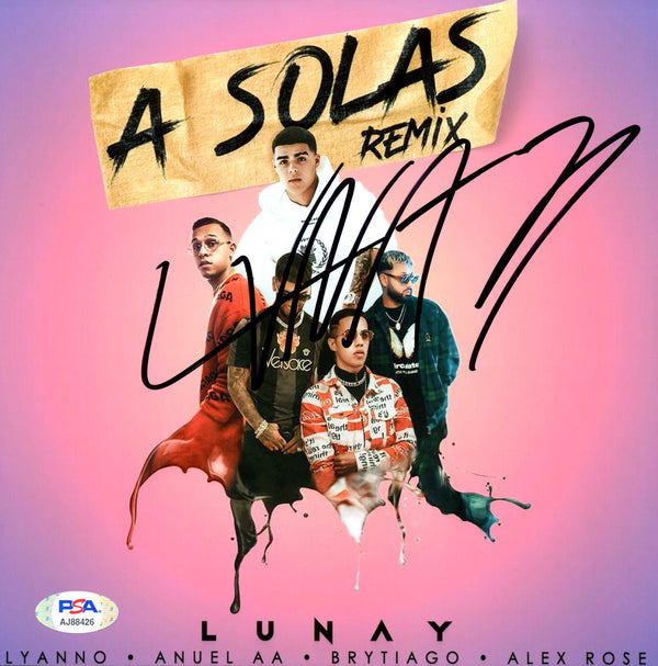 Lunay Signed Autographed 8x8 Photo "A Solas" PSA/DNA Authenticated