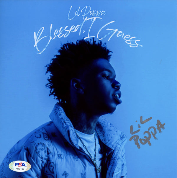 Lil Poppa Signed Autographed 8x8 Photo "Blessed I Guess" PSA/DNA Authenticated