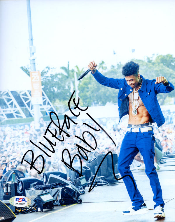 Blueface Signed Autographed 8x10 Photo PSA/DNA Authenticated