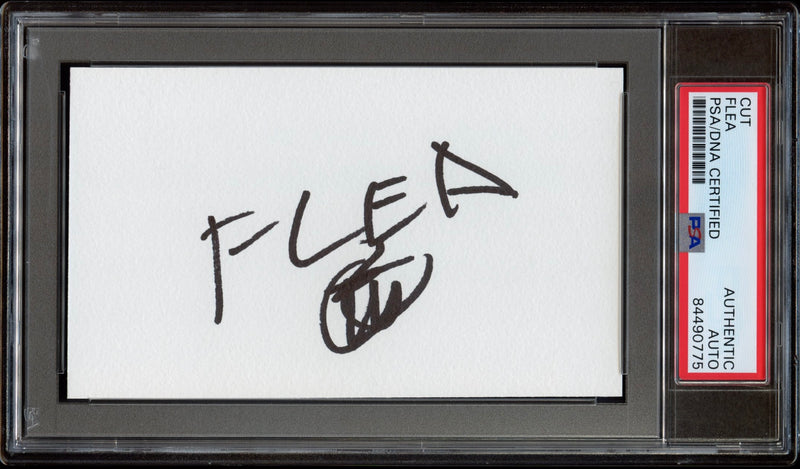 Flea Signed Autographed 3x5 Cut PSA/DNA Authenticated