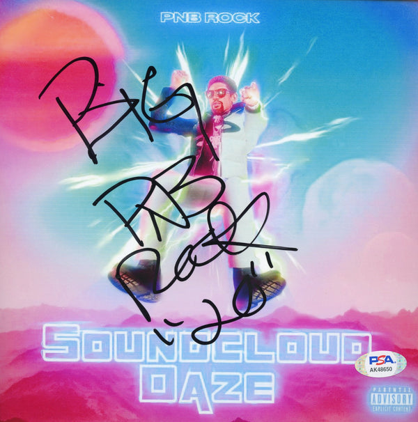 PNB Rock Signed Autographed 8x8 Photo "Soundcloud Daze" PSA/DNA Authenticated