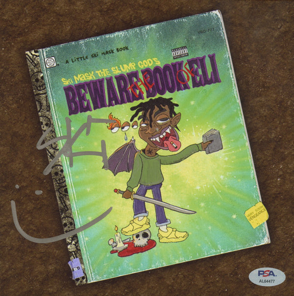 Ski Mask The Slump God Signed Autographed 8x8 Photo "Beware the Book of Eli" PSA/DNA Authenticated